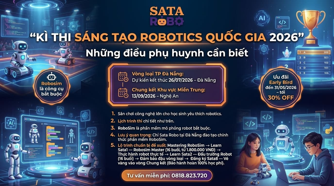 Cuộc Thi Sáng Tạo Robotics Toàn Quốc 2026: Những Điều Phụ Huynh Cần Biết